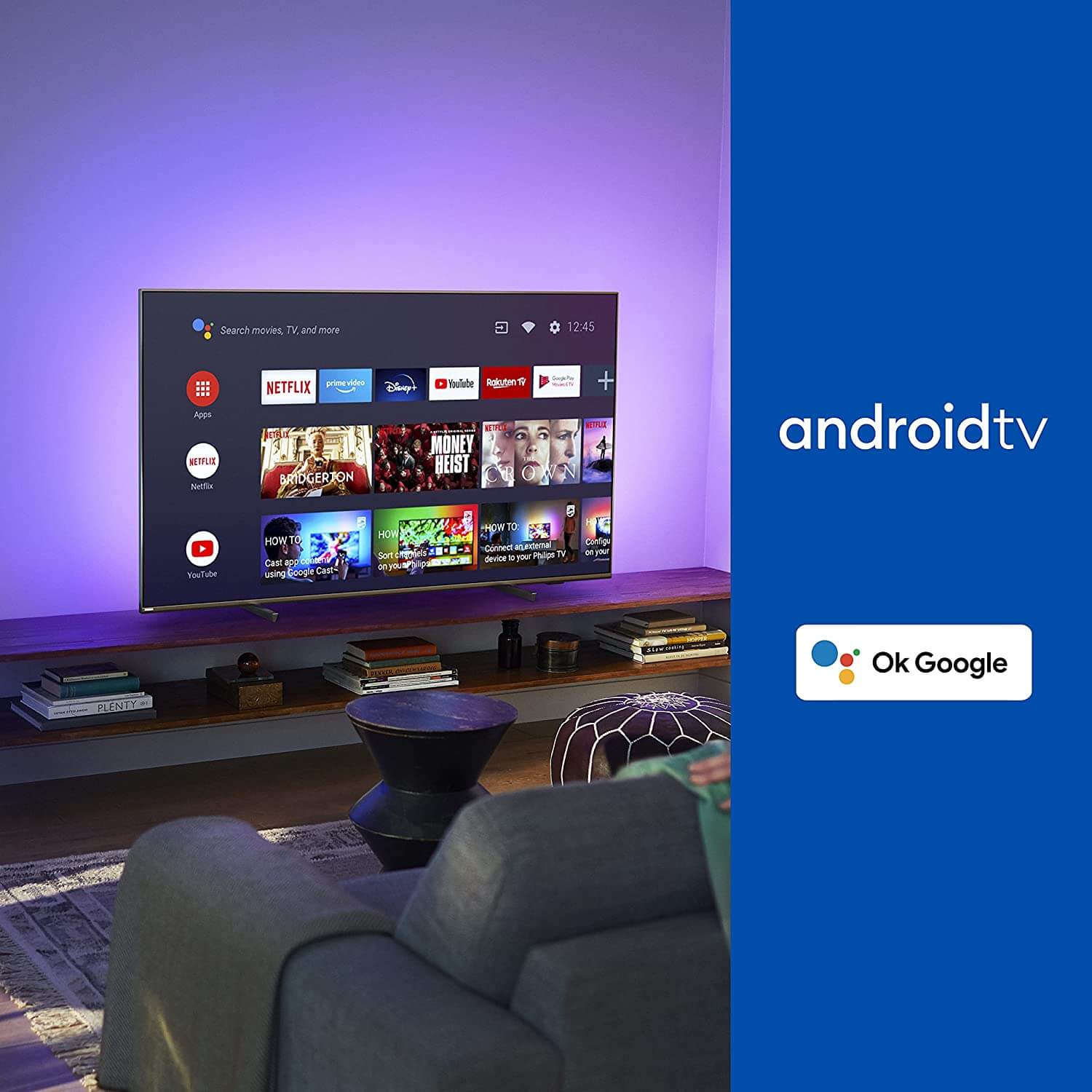TELEVISEUR PHILIPS 4K UHD ANDROID TV (65PUS8106/12)