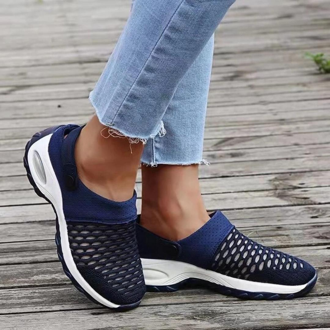 Chaussures à semelle compensée avec maintient du talon, sandales orthopédiques pour diabétiques / antidérapantes décontractée