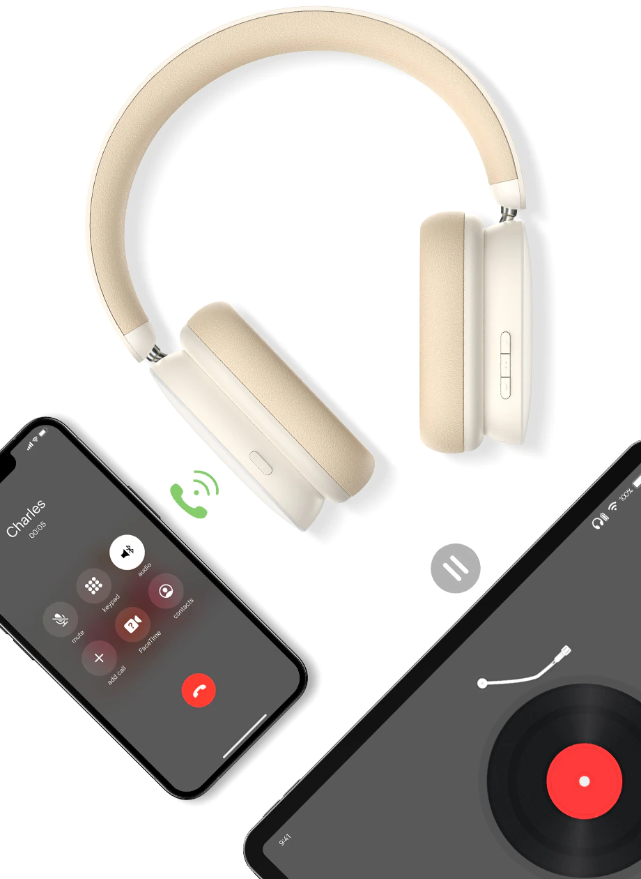 Baseus – écouteurs sans fil Bowie H1, casque d'écoute hybride 40db, stop-bruit actif, Bluetooth 5.2, HiFi, temps 70H