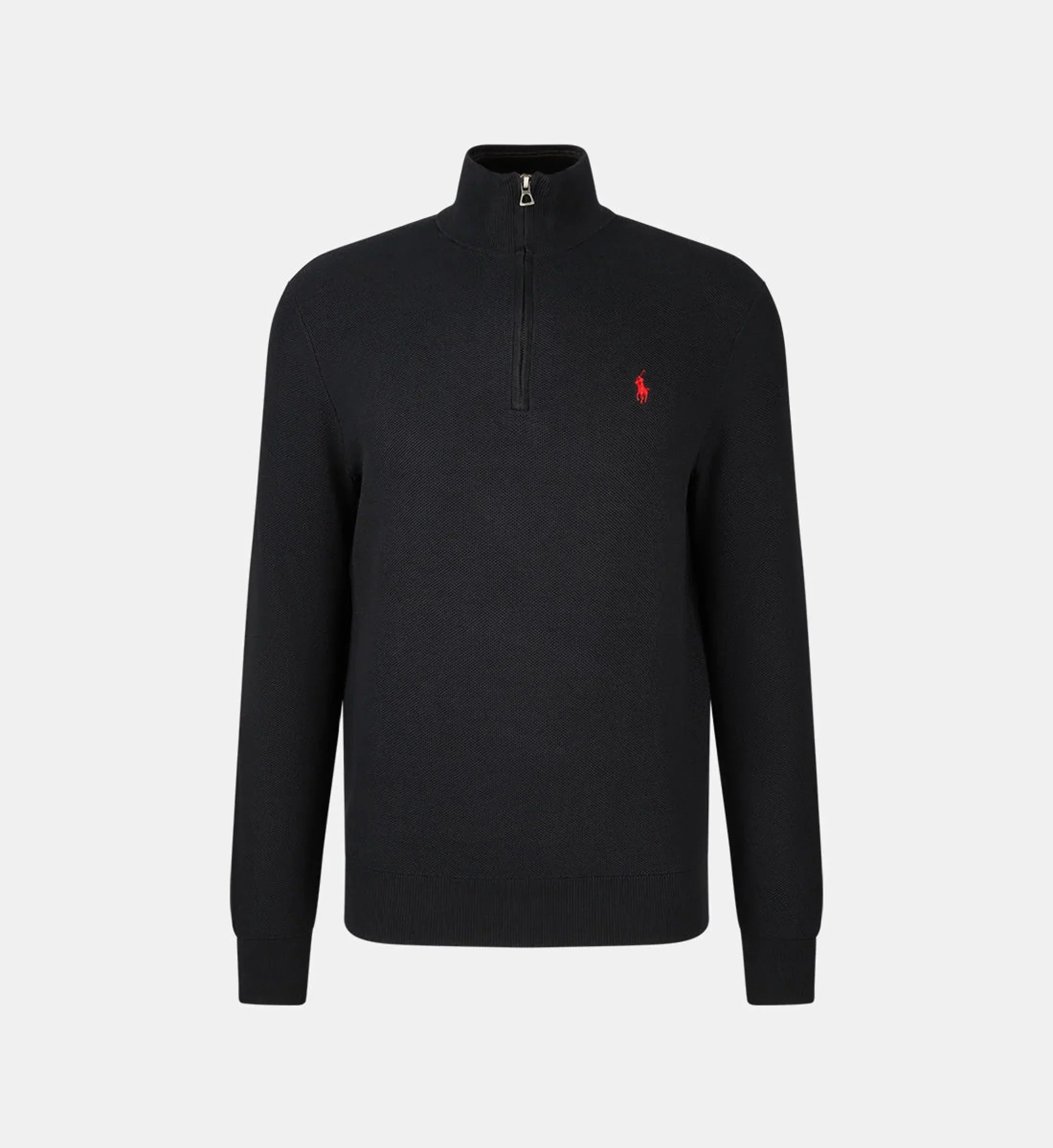 Pull droit col camionneur coton piqué