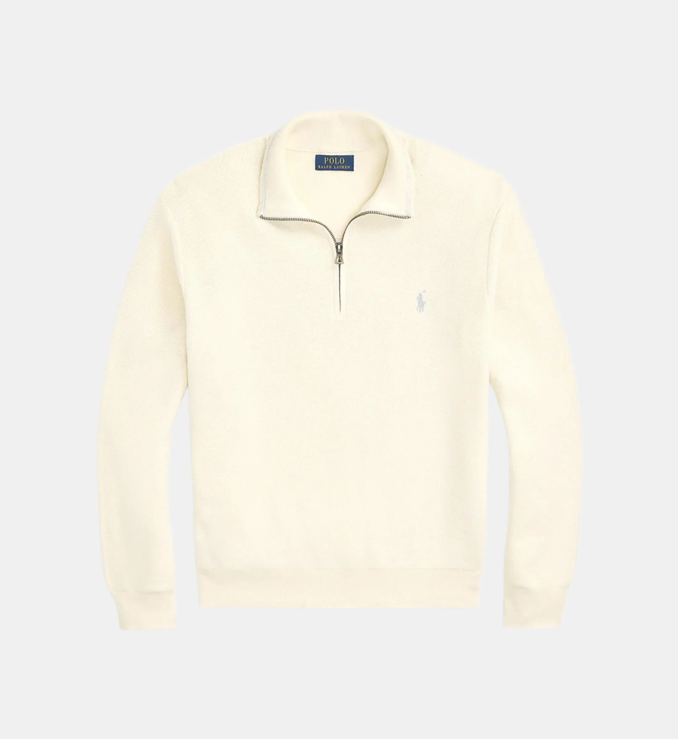 Pull droit col camionneur coton piqué