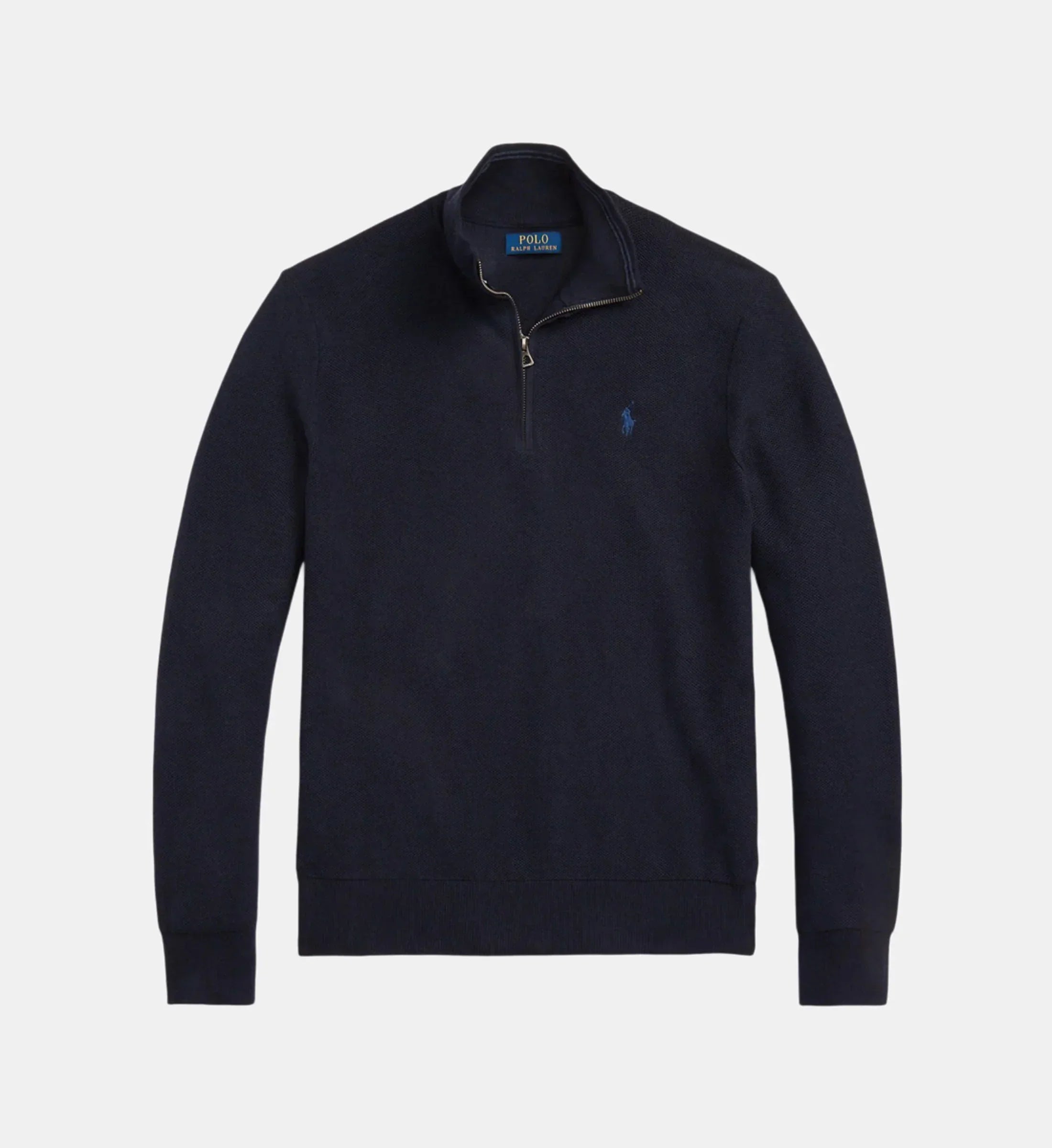 Pull droit col camionneur coton piqué