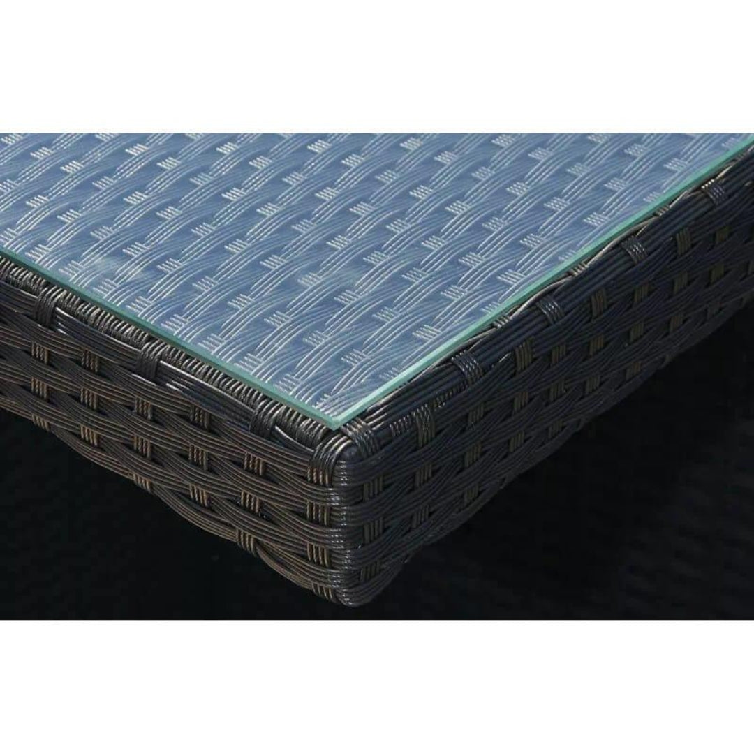 Salon de jardin encastrable 10 places DCB Garden en résine tressée