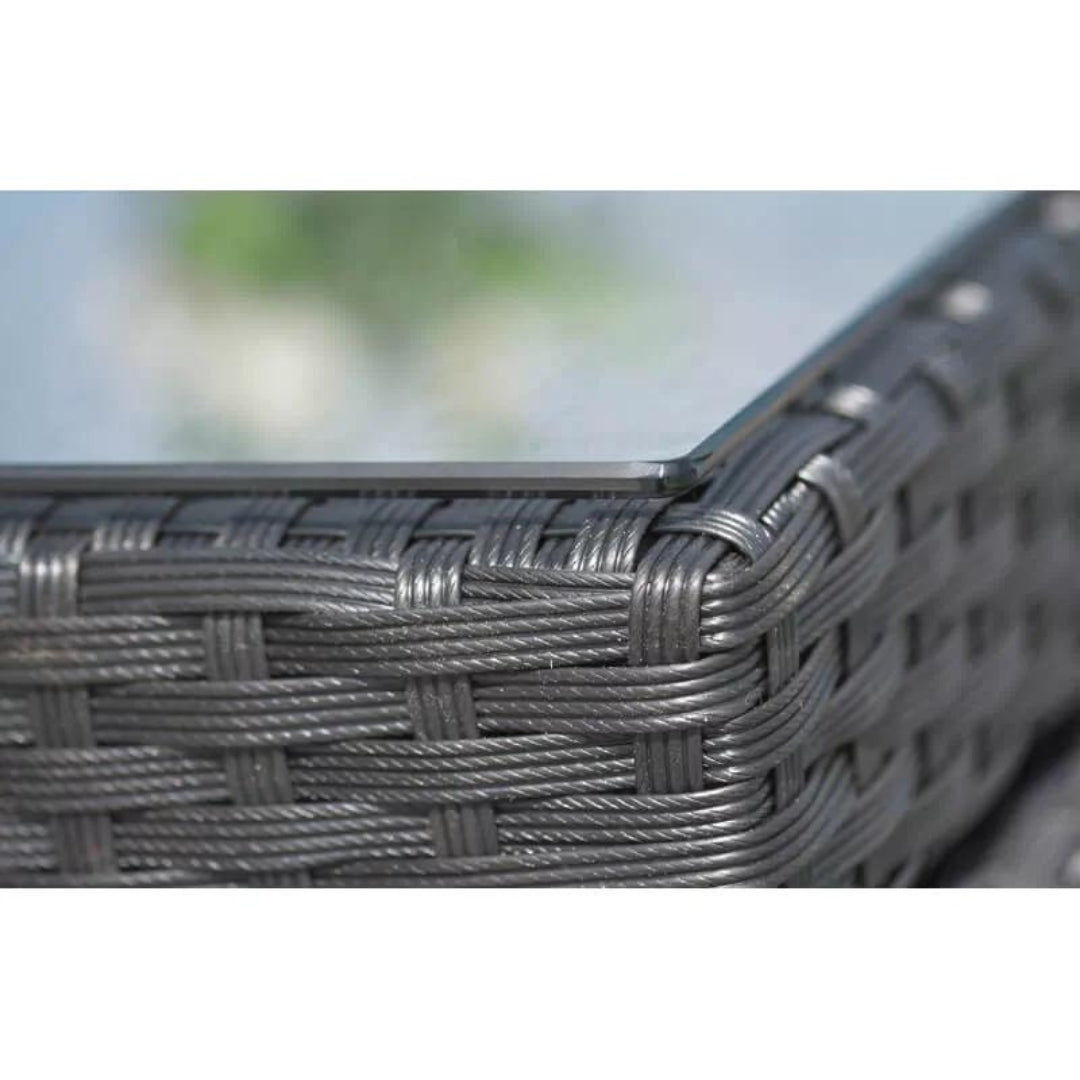 Salon de jardin encastrable 10 places DCB Garden en résine tressée