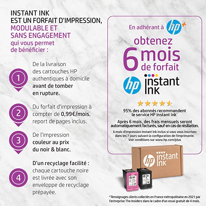 HP DESKJEST 2720e - JET D'ENCRE COULEUR - 6 MOIS D'ENCRE INCLUS (PHOTOCOPIE, SCAN, IMPRESSION, WIFI)