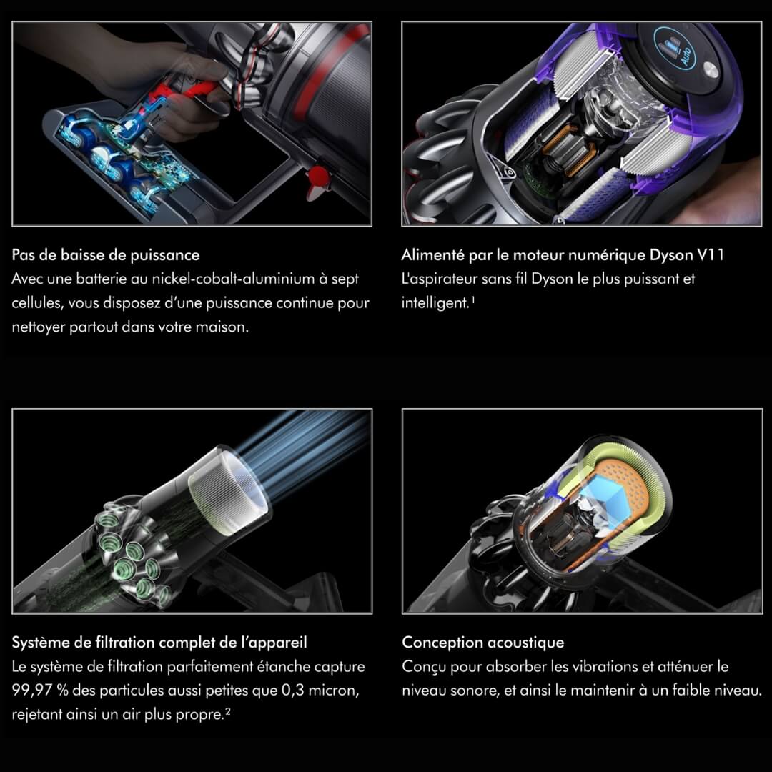 ASPIRATEUR DYSON CYCLONE V11™ ABSOLUTE + ACCESSOIRES