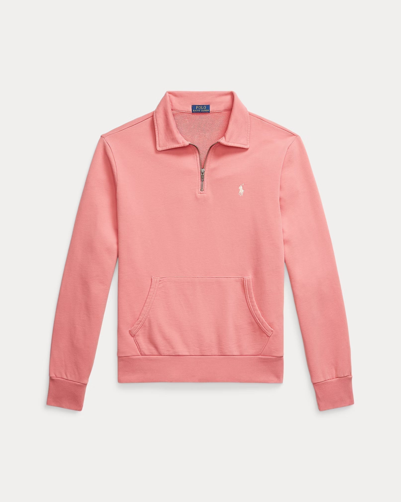 Polo zippé manches longues