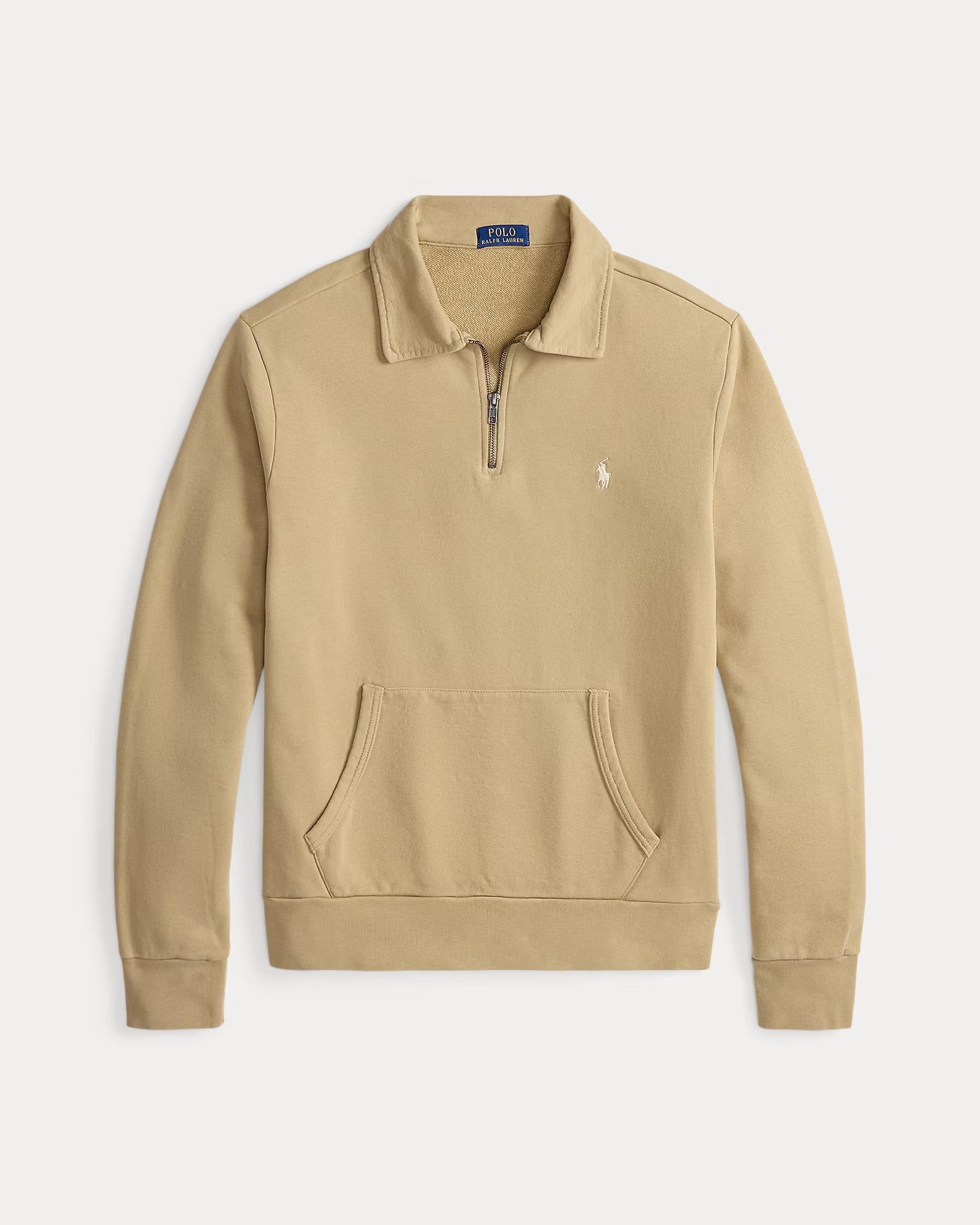 Polo zippé manches longues